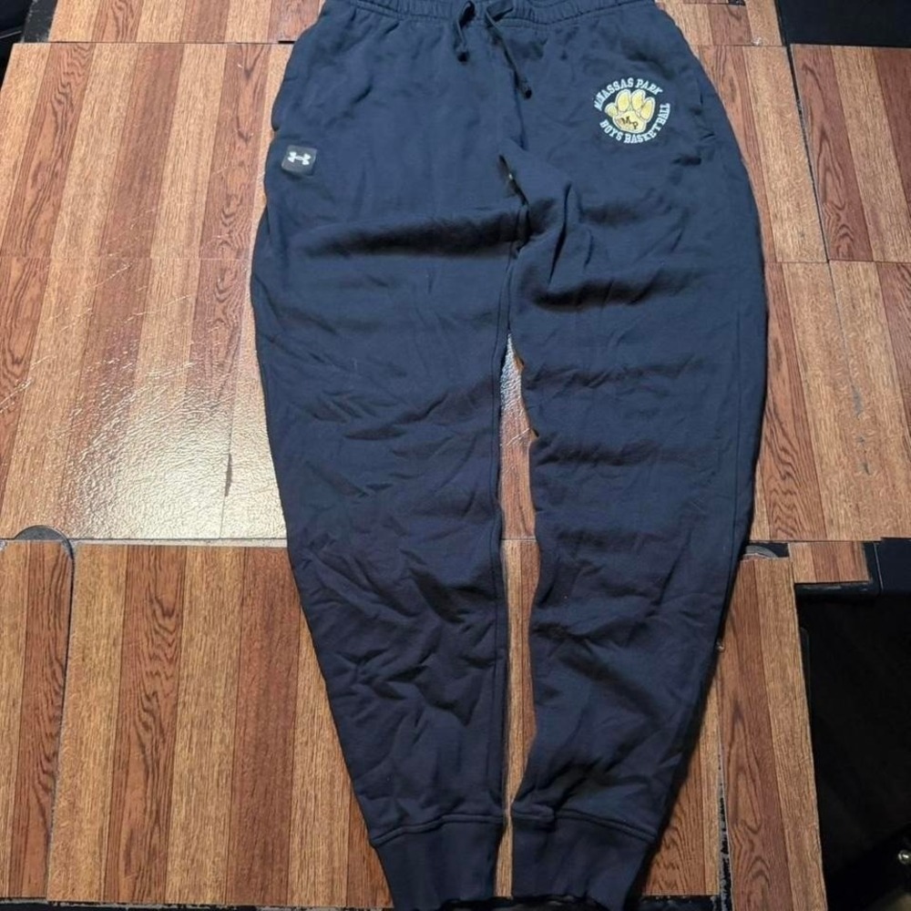 Under Armour Black Fleece Retro Tech Manassas Park Sweatpants Jogger Large
